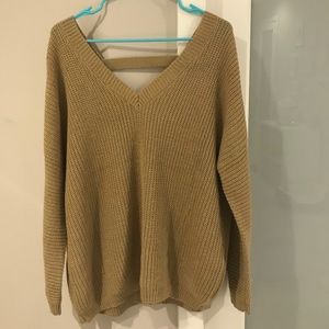 Open Back Sweater